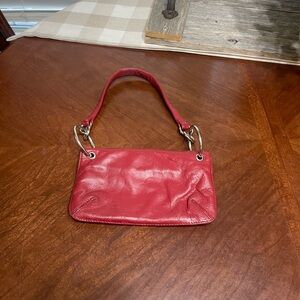 Wilson’s  Leather Maxima Red Handbag Shoulder Purse Vintage